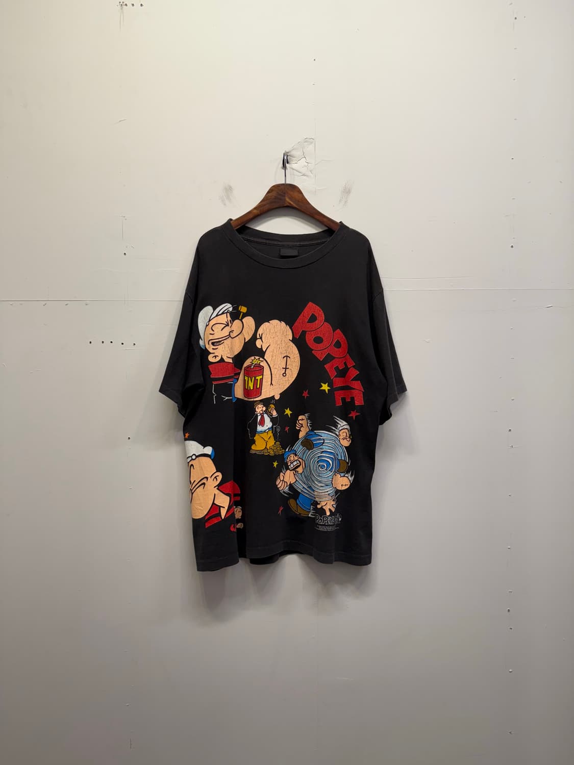 90s USA 빈티지 뽀빠이 반팔 티셔츠 상품이미지5