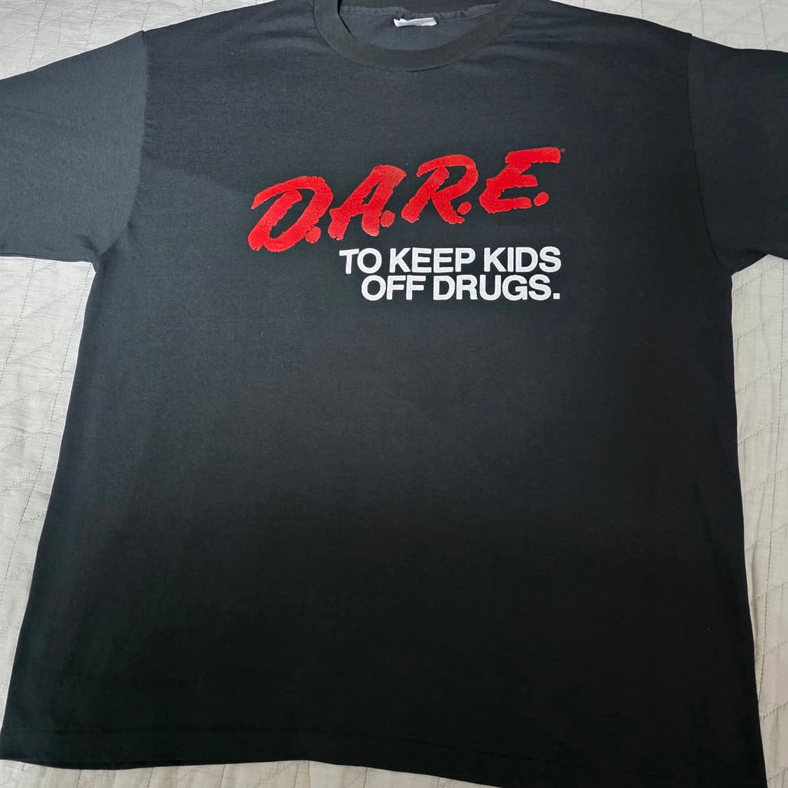 [XL] 90s 빈티지 DARE 티셔츠 블랙 ver. 헤인즈4 굿 상품이미지2