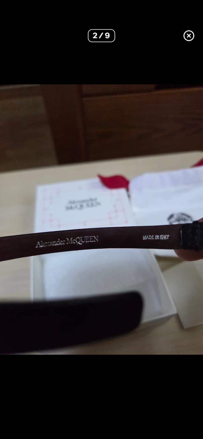 알렉산더 맥퀸 스컬 가죽 팔찌 상품이미지4