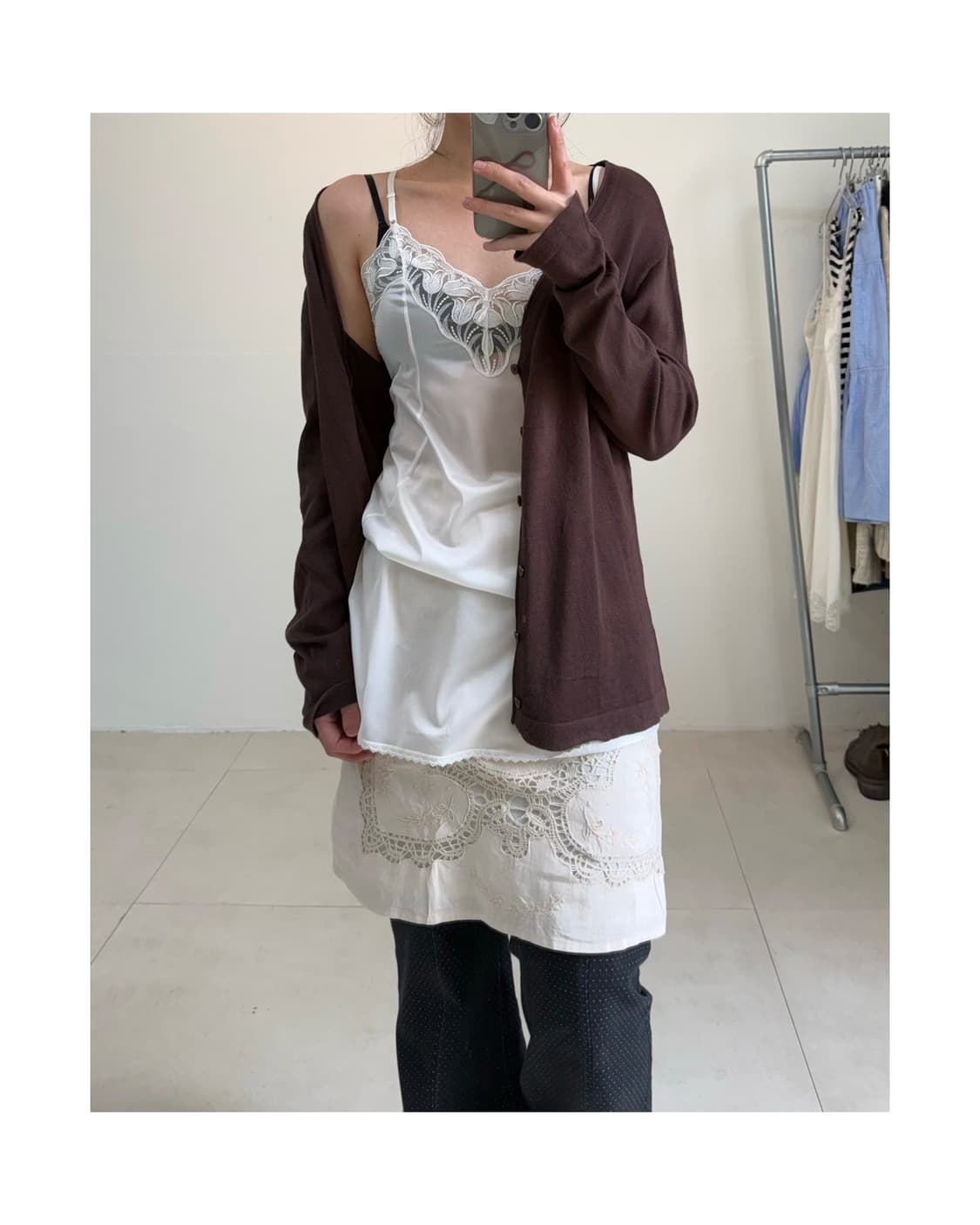 빈티지 슬립 원피스 상품이미지4