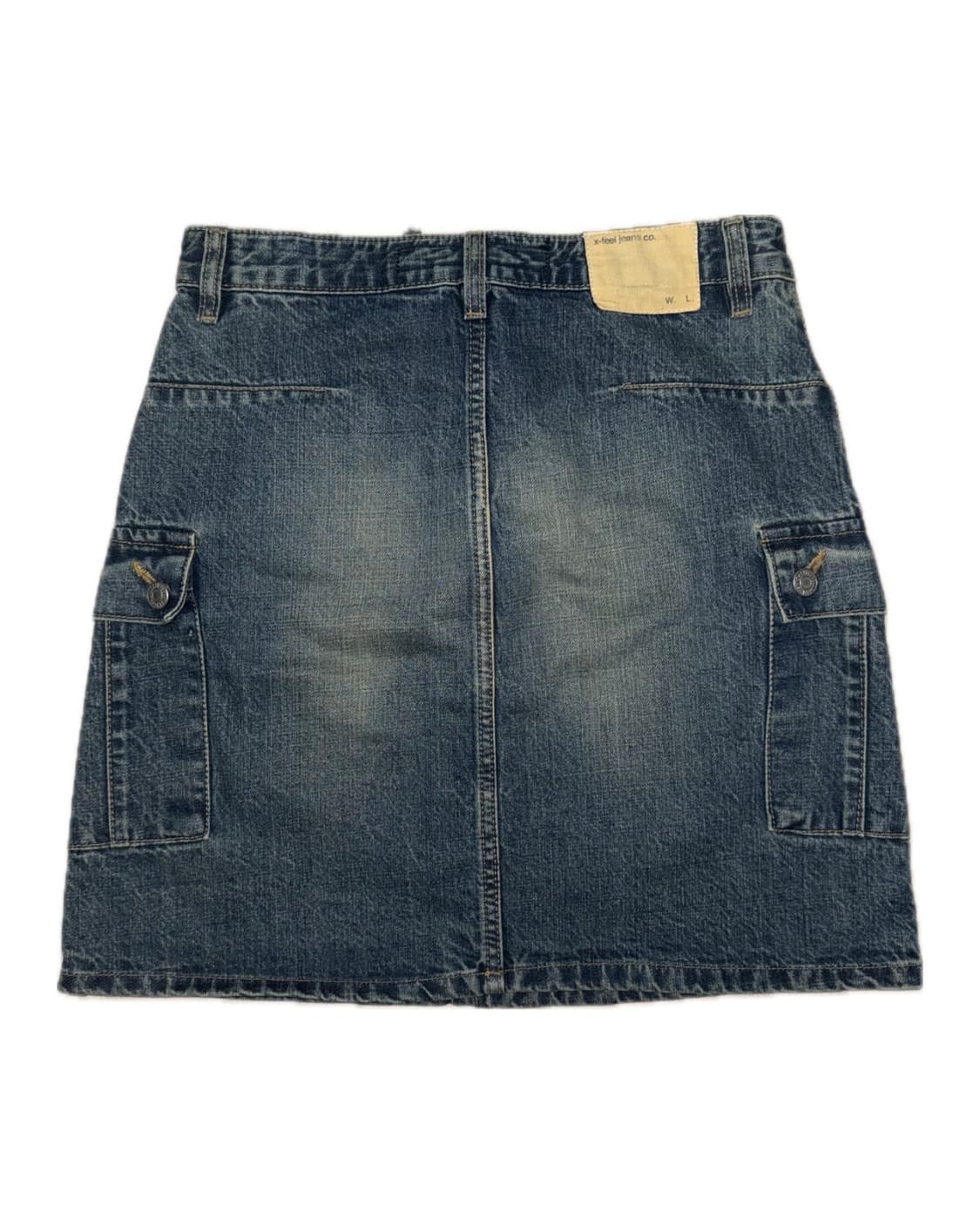 빈티지 워싱 포켓 청치마 상품이미지2