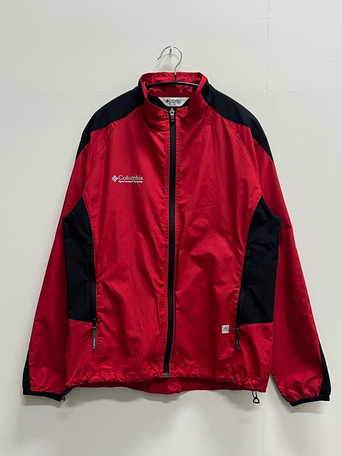 (100) 콜롬비아 우븐 바람막이 레드/블랙 상품이미지2