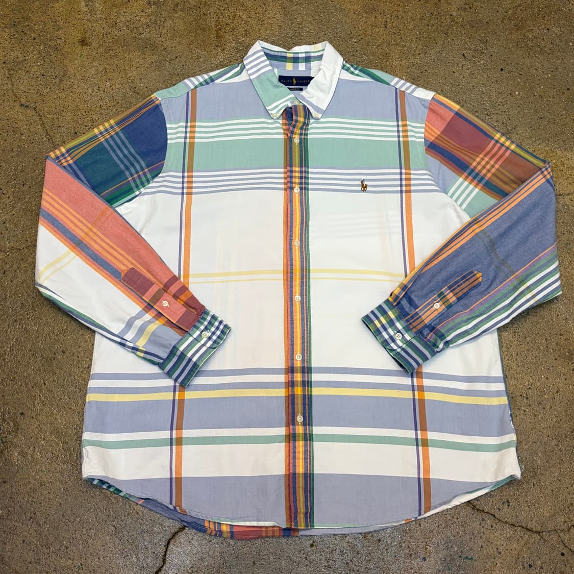 새상품급 미국 빈티지 폴로랄프로렌 긴팔 체크셔츠 상품이미지1
