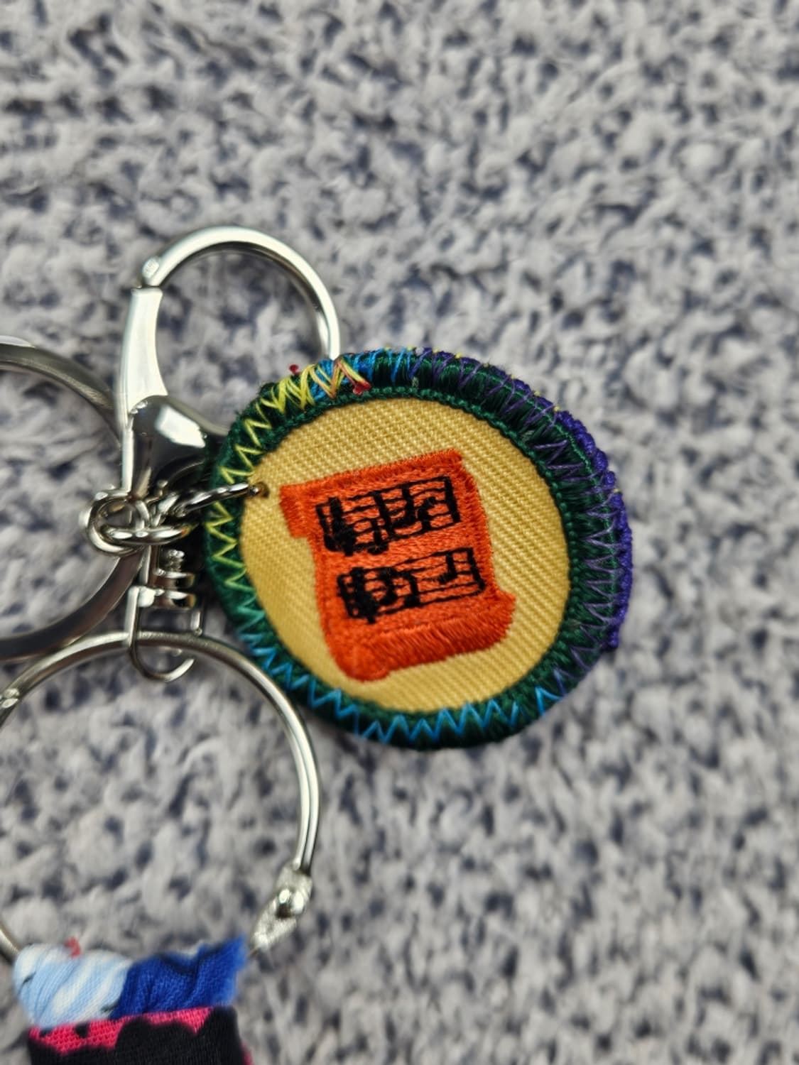 핸드메이드 커스텀 패치 반다나 카라비너 키링 ( OS ) / 11682 상품이미지3