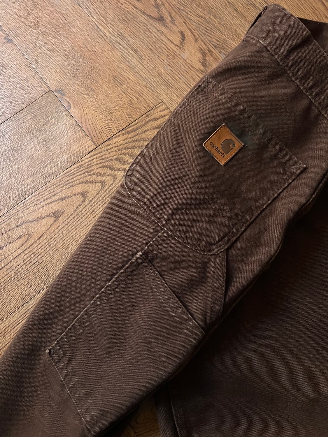 [30]칼하트 USA 다크브라운 싱글니 캔버스 워크팬츠 상품이미지5