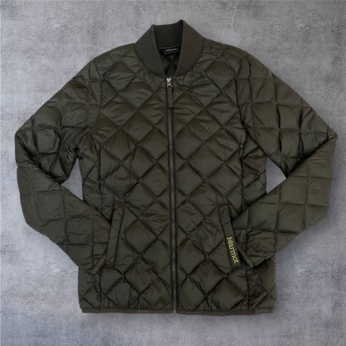 마모트 Marmot 카키 퀄팅 경량 다운 패딩 점퍼 95 상품이미지1