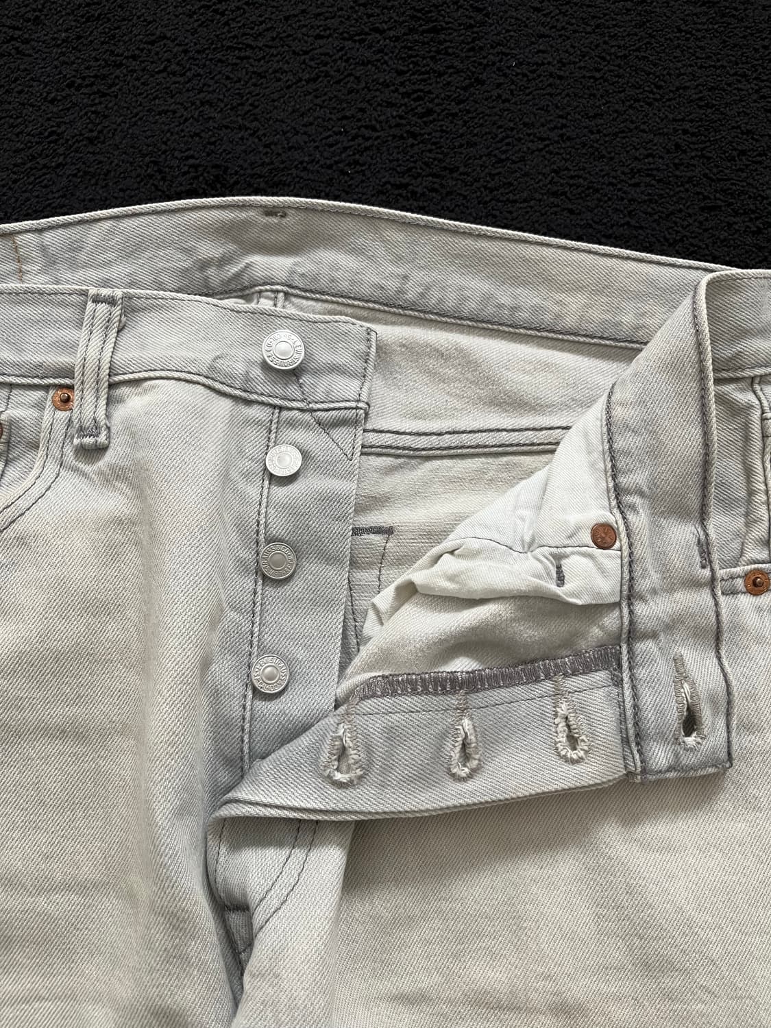 빈티지 리바이스 501 데님 팬츠 그레이 상품이미지4