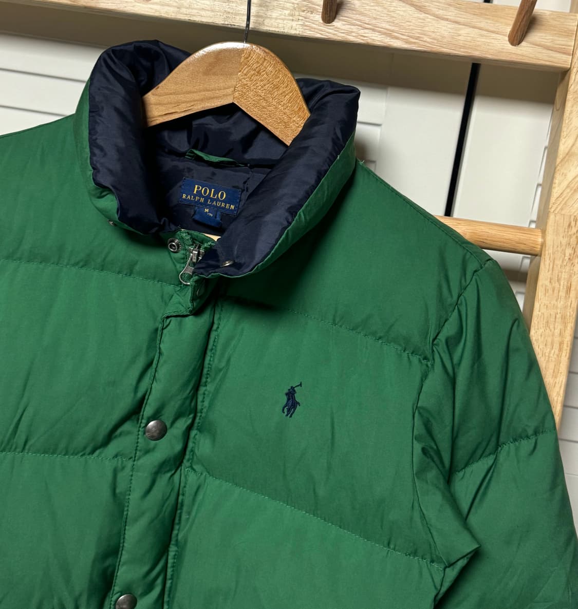 폴로 랄프로렌 아동 10-12 그린 패딩 자켓 상품이미지2