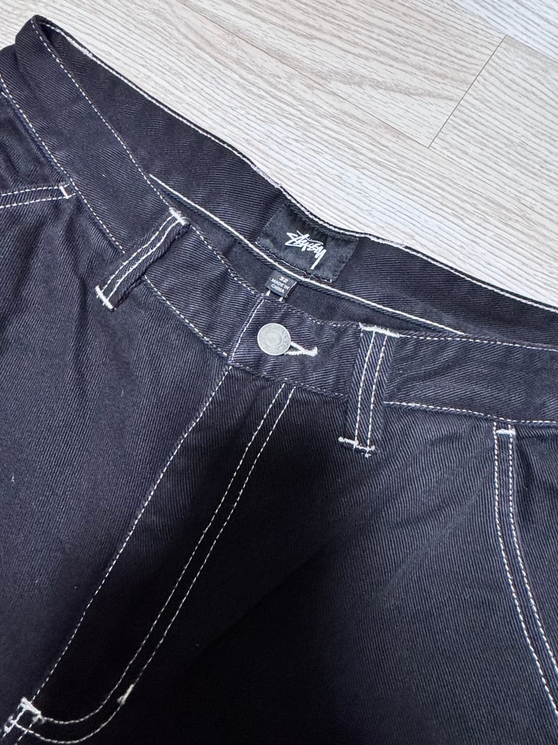 (32)스투시 Stussy 블랙 워크 팬츠 상품이미지5