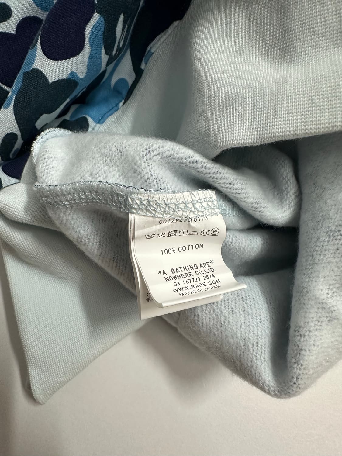 베이프 샤크 후드집업 블루 카모 L~XL 상품이미지9