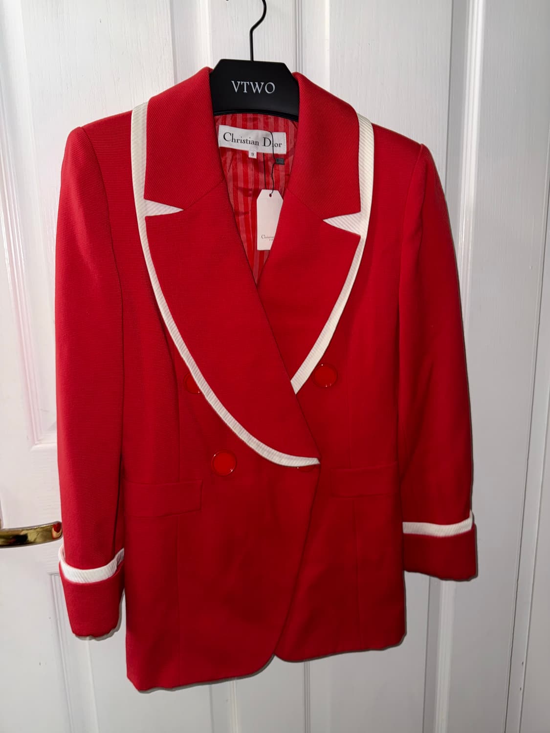 Christian dior 레드 셋업 (빈티지) 상품이미지8