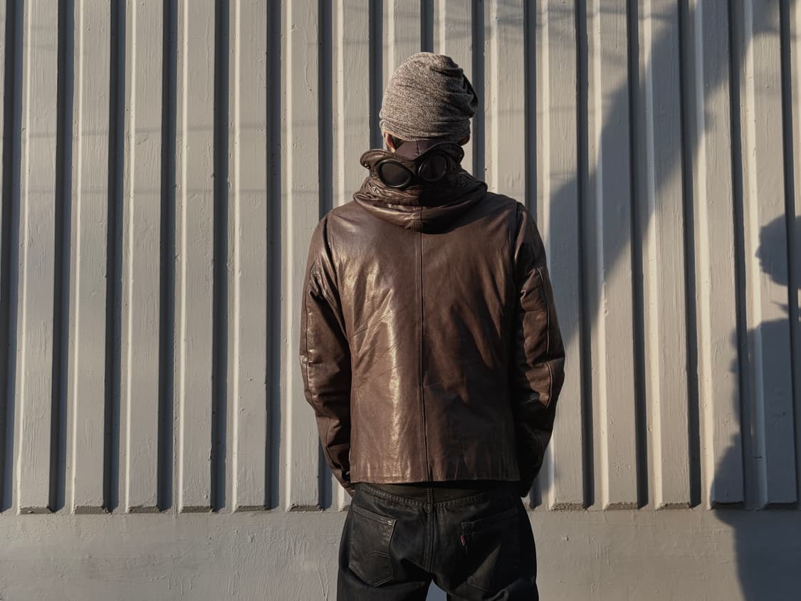 00s C.P 컴퍼니 고글 레더 필드자켓  상품이미지3