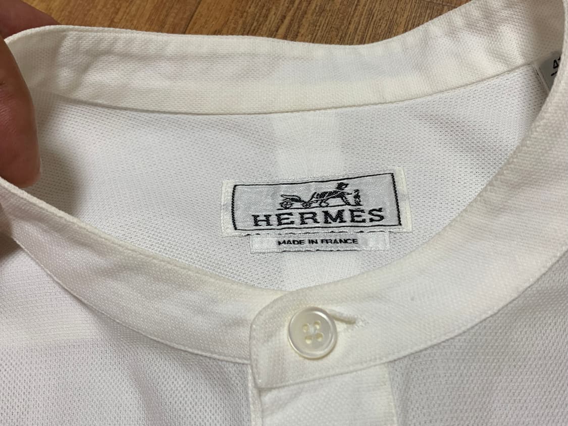 HERMES 에르메스 헨리넥 셔츠(코튼)41-16 셔츠 상품이미지7