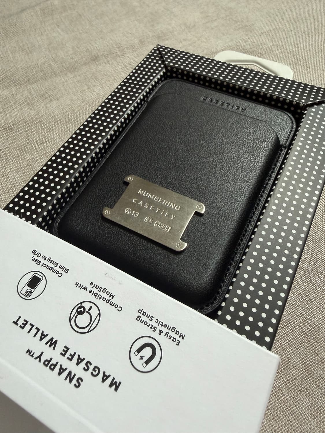 케이스티파이x넘버링 NUMBERING 맥세이프 카드지갑 상품이미지1