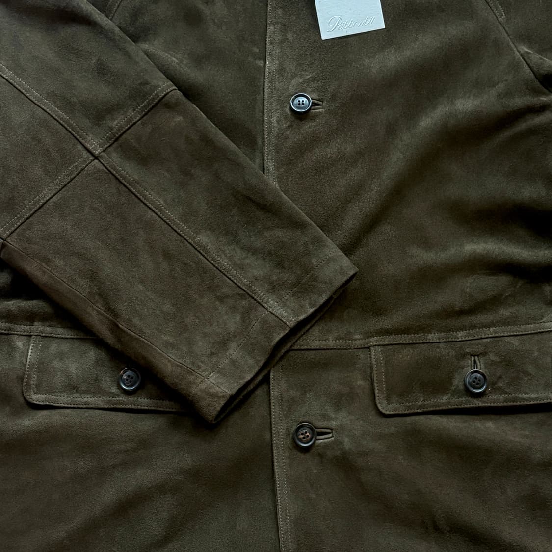 ribbonbit 리본빛 Nilson Suede Jacket 카키 상품이미지7