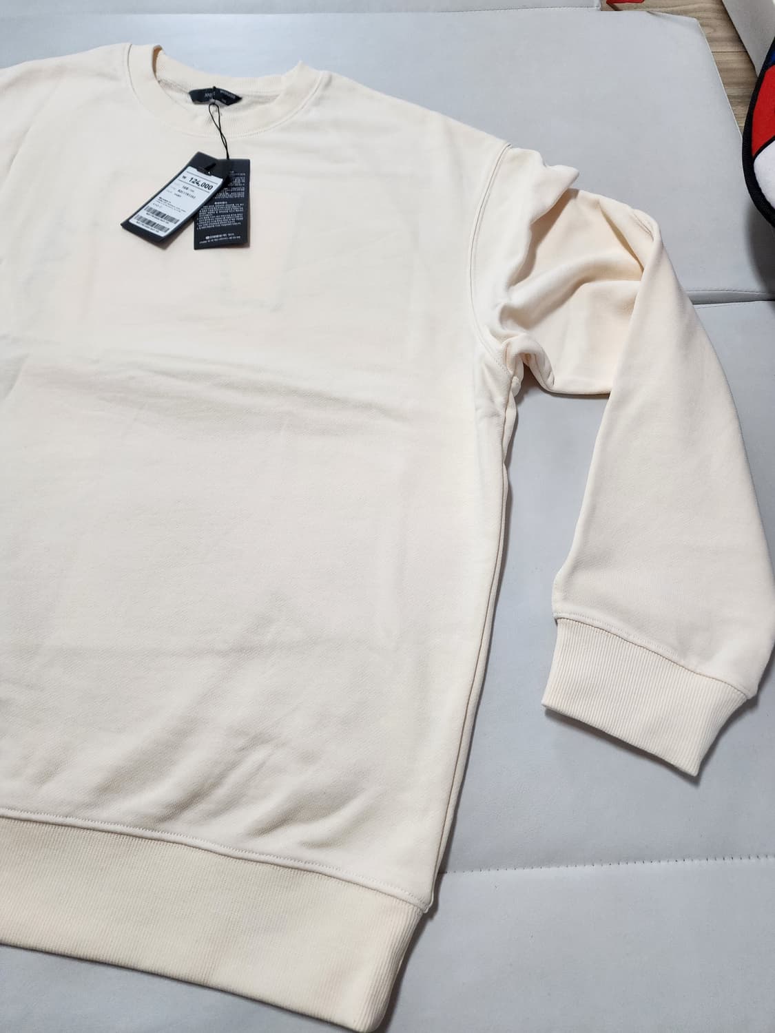 지오지아앤드지맨투맨티셔츠105사이즈아이보리 상품이미지2