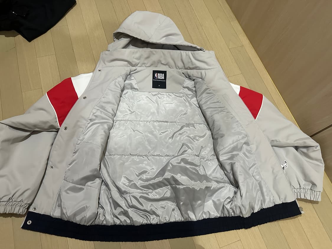 NBA 시카고불스 누빔점퍼 후드 바람막이 M 상품이미지6