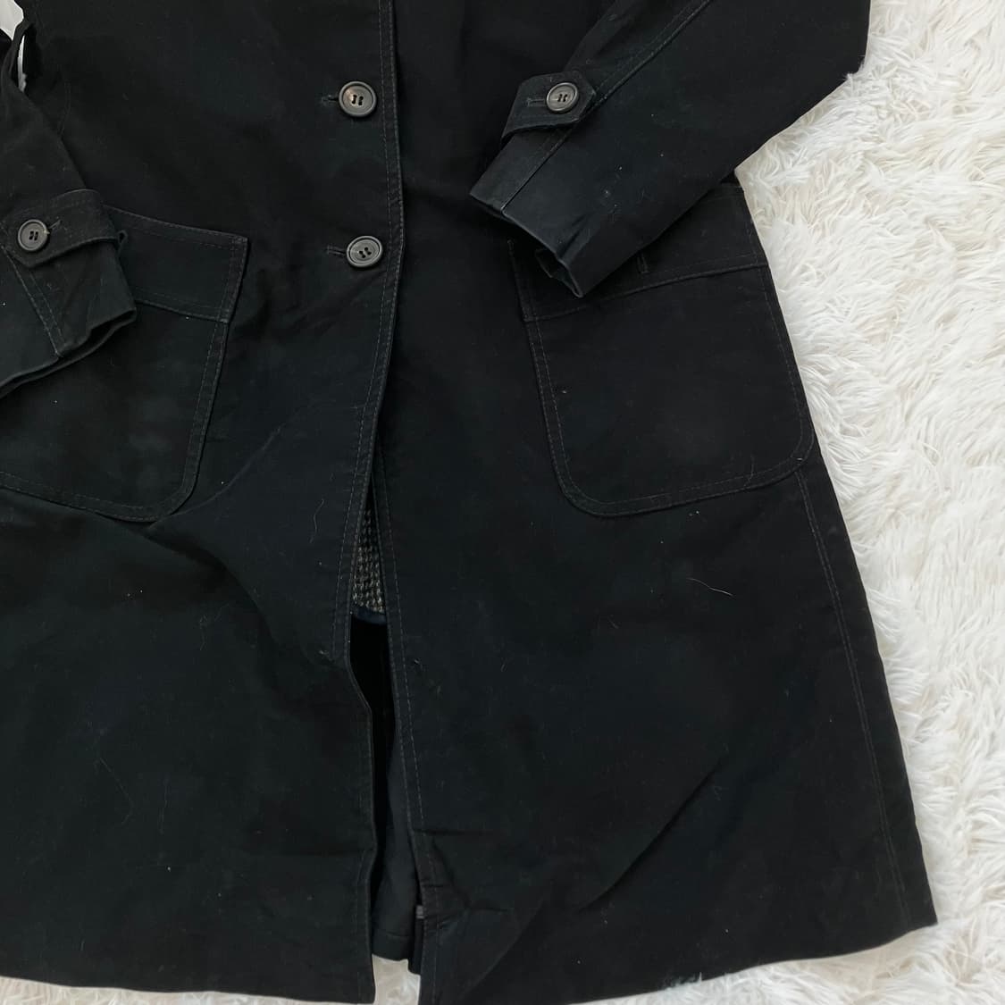 빈티지 헤리스 트위드 코트 y2k 스트릿 갸루 펑키 일본빈티지w-647 상품이미지5