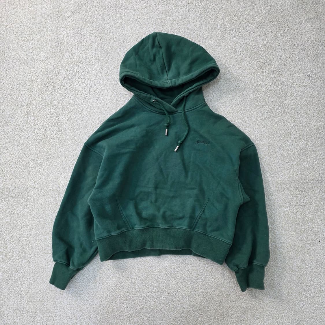 [XS] 게스 플라워 크롭 후드 맨투맨 1222J 상품이미지1