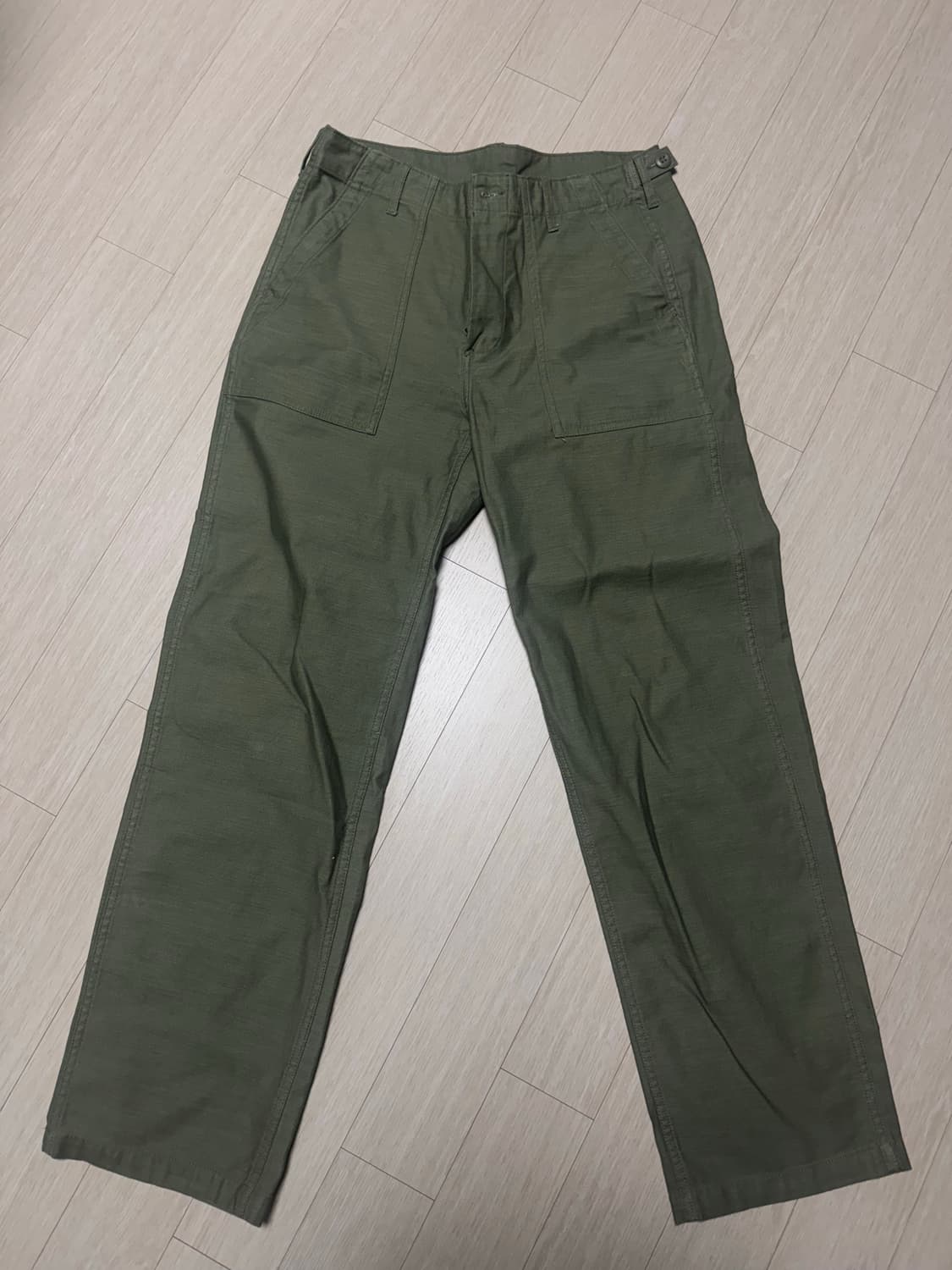 무신사 퍼티그팬츠 31사이즈 올리브 상품이미지1