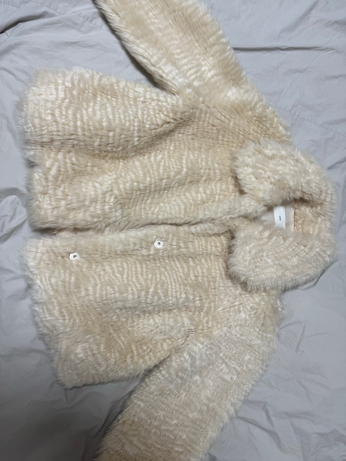 아이보리 퍼자켓 상품이미지5