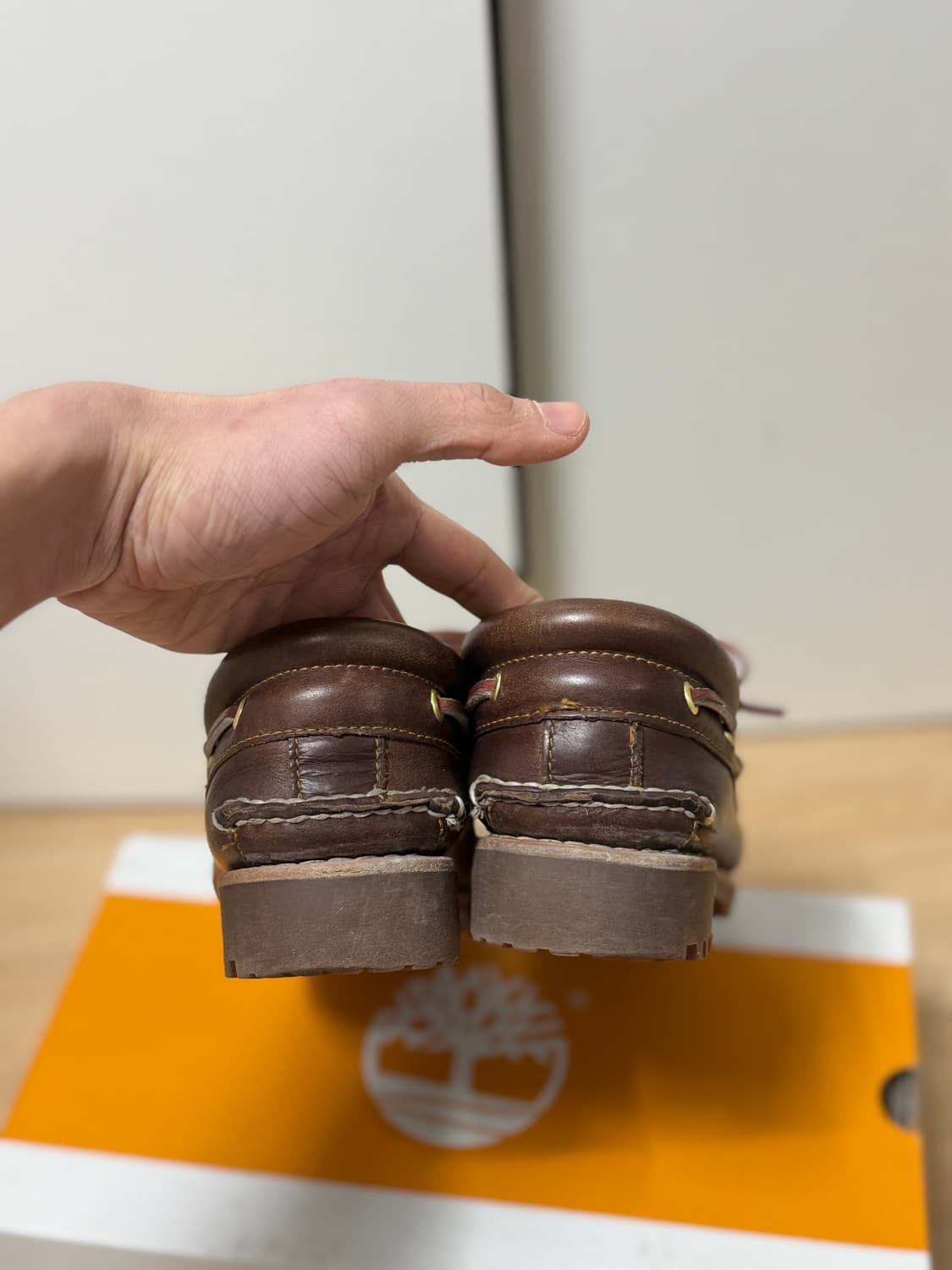 팀버랜드 보트 슈즈 브라운 3 eye boat shoes 상품이미지6