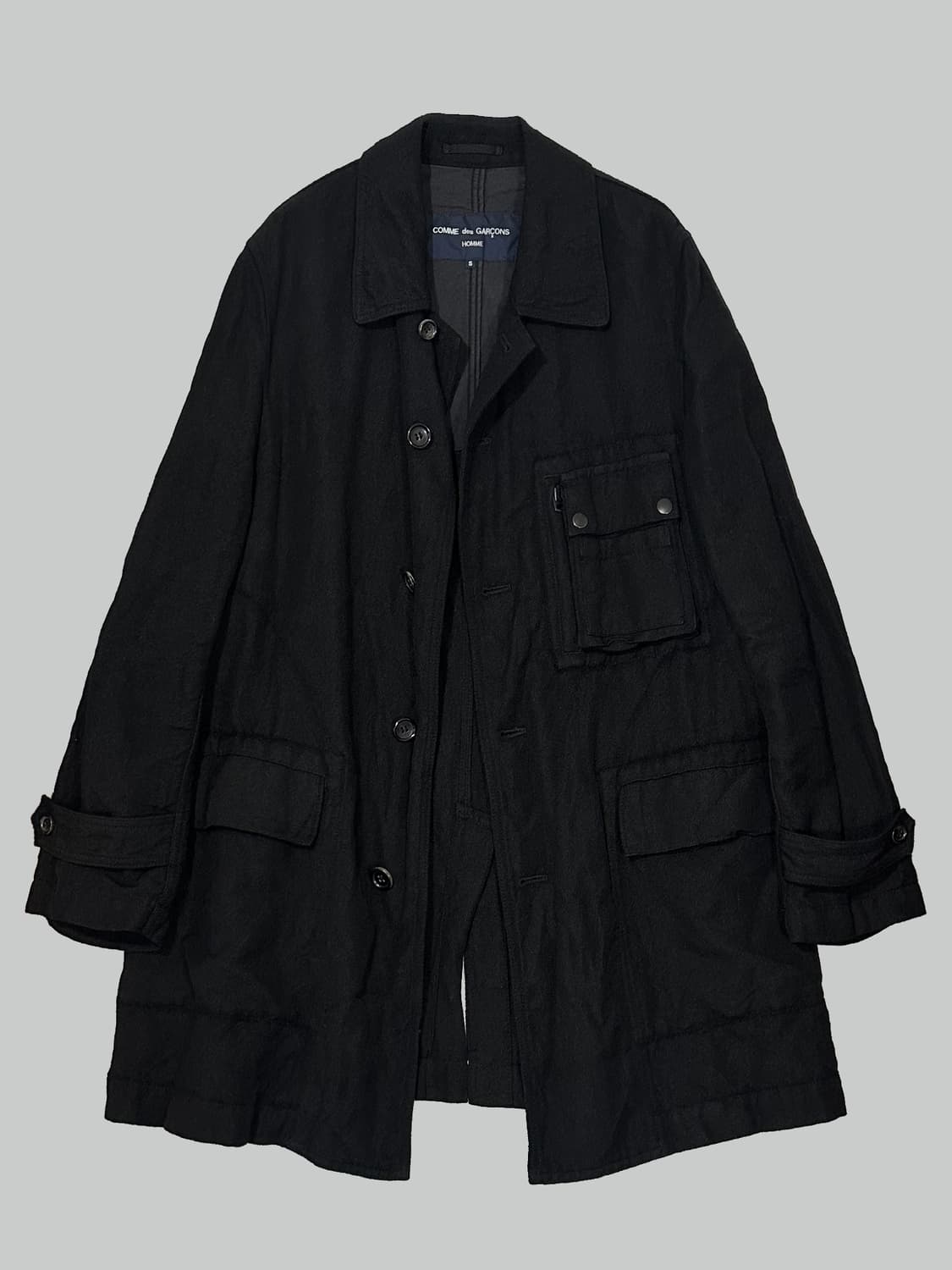 꼼데가르송 옴므 축융 울 워크 코트 상품이미지1