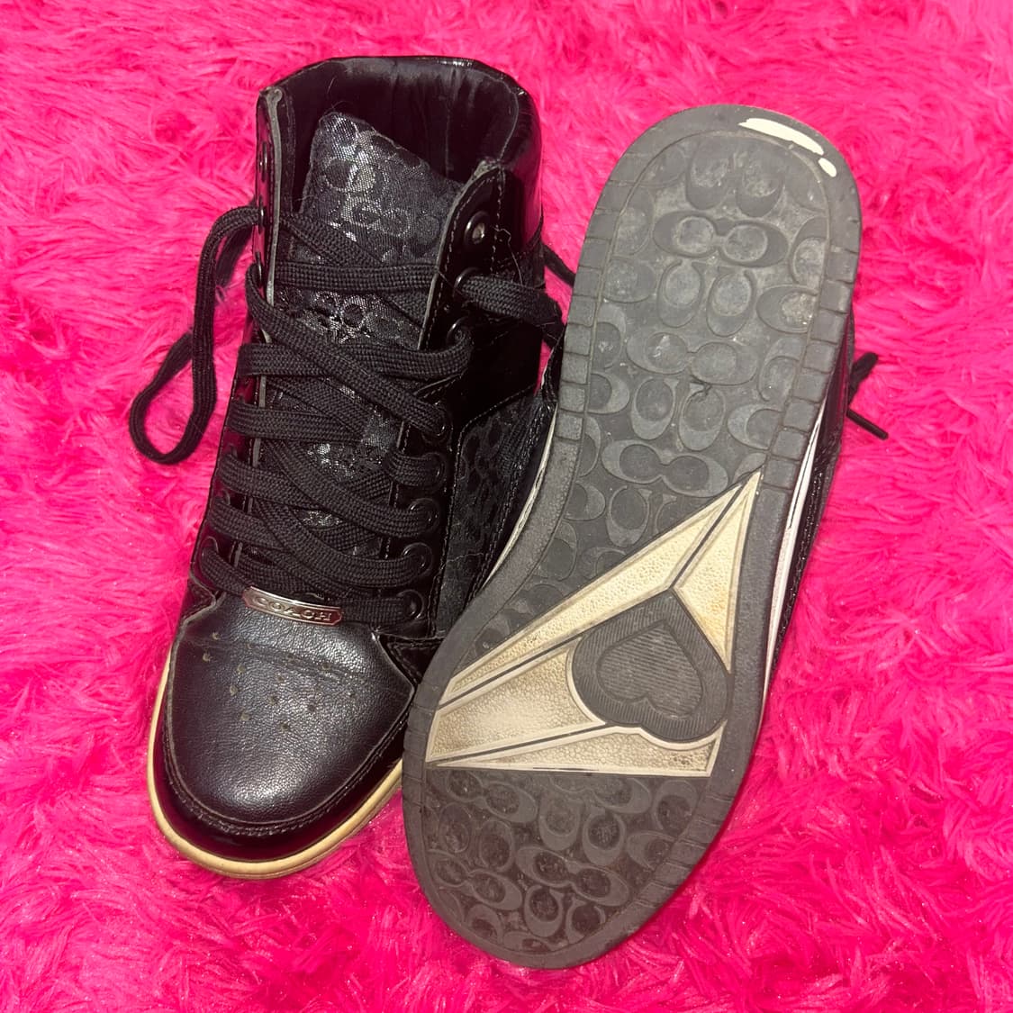 코치 시그니처 하이탑 스니커즈 갸루 오네갸루 신발 상품이미지4