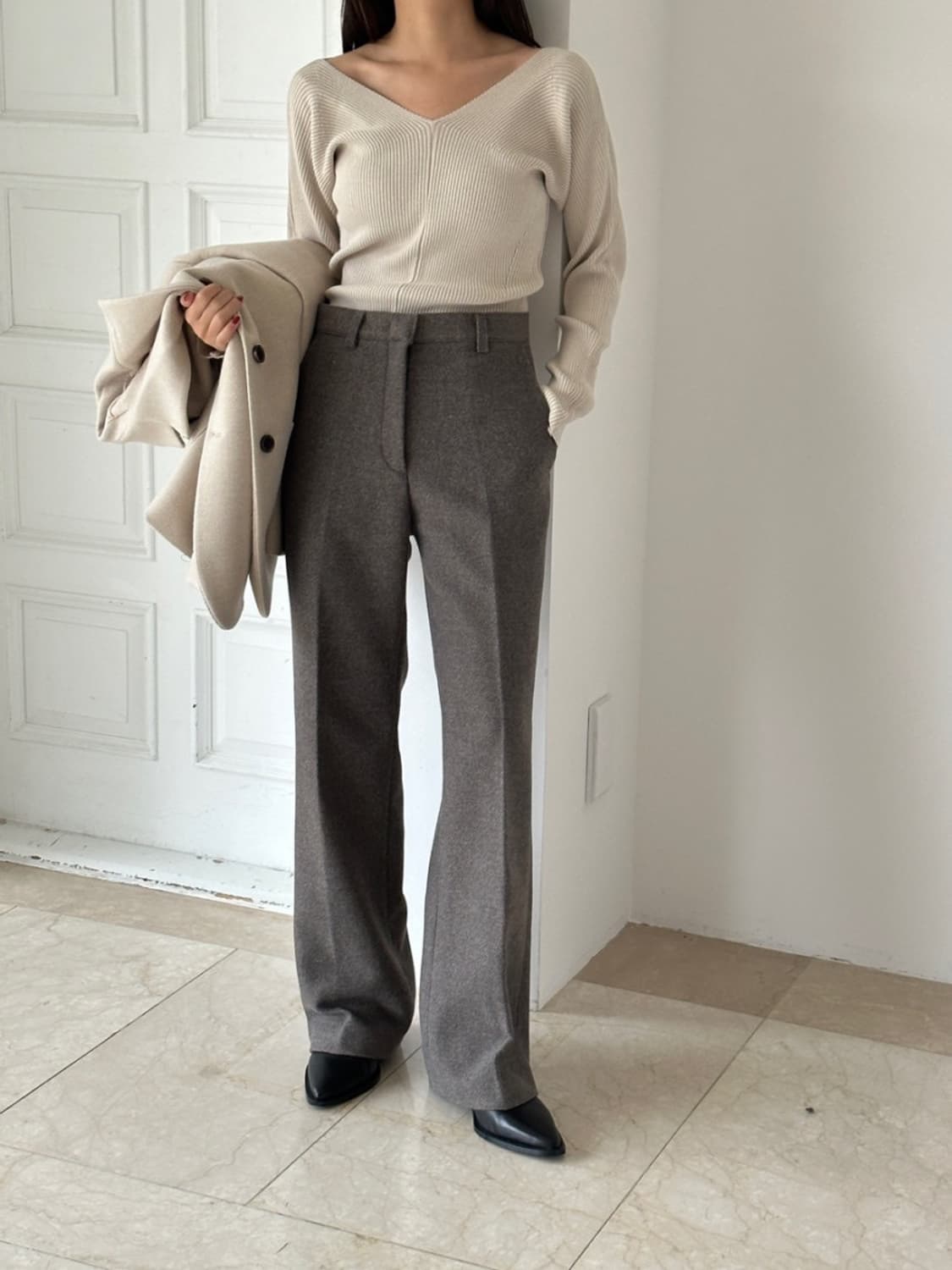 울 슬랙스(M) 새상품 상품이미지2