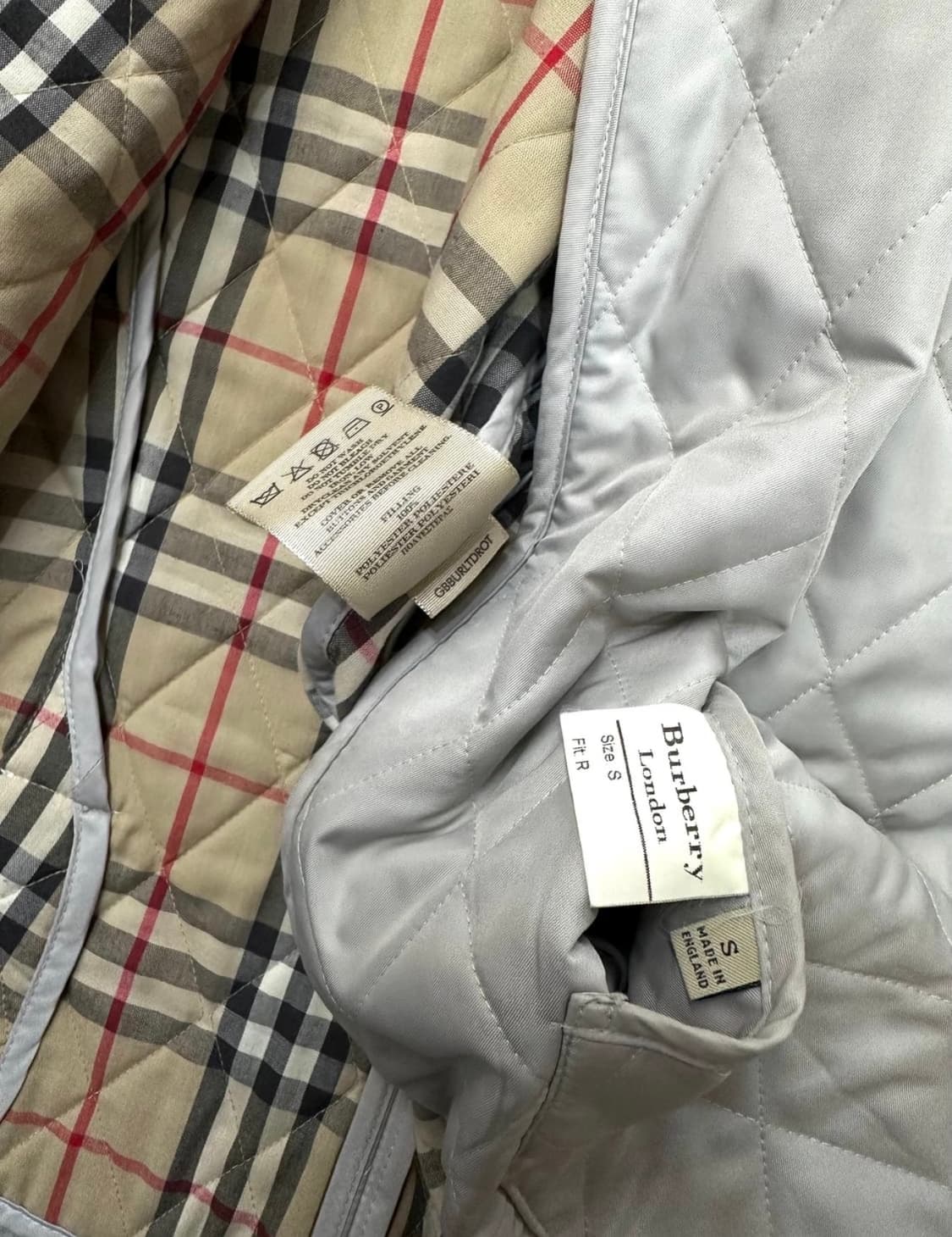 S/ 버버리 퀄팅 경량 패딩집업 자켓 상품이미지10