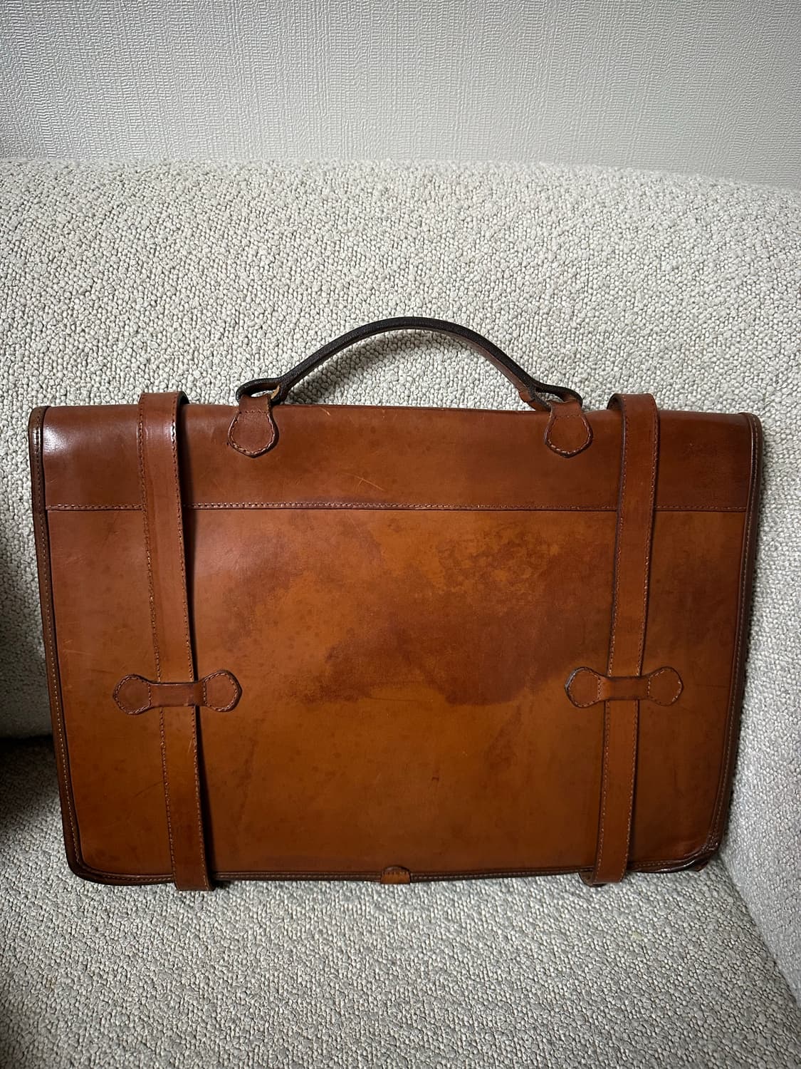 잉글랜드 헨리 로건 가죽 서류 가방 브라운 팝니다 상품이미지3