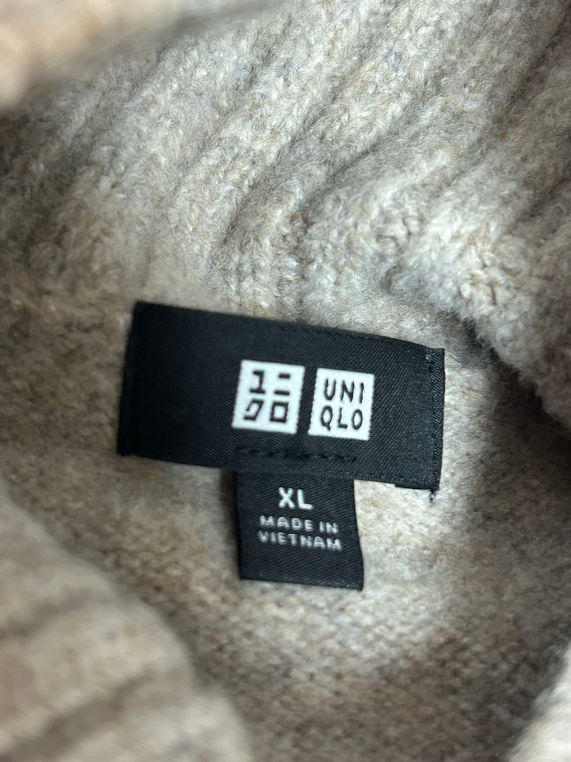 유니클로 수플레 얀 스탠드 칼라 가디건 (XL) (정품) 상품이미지3