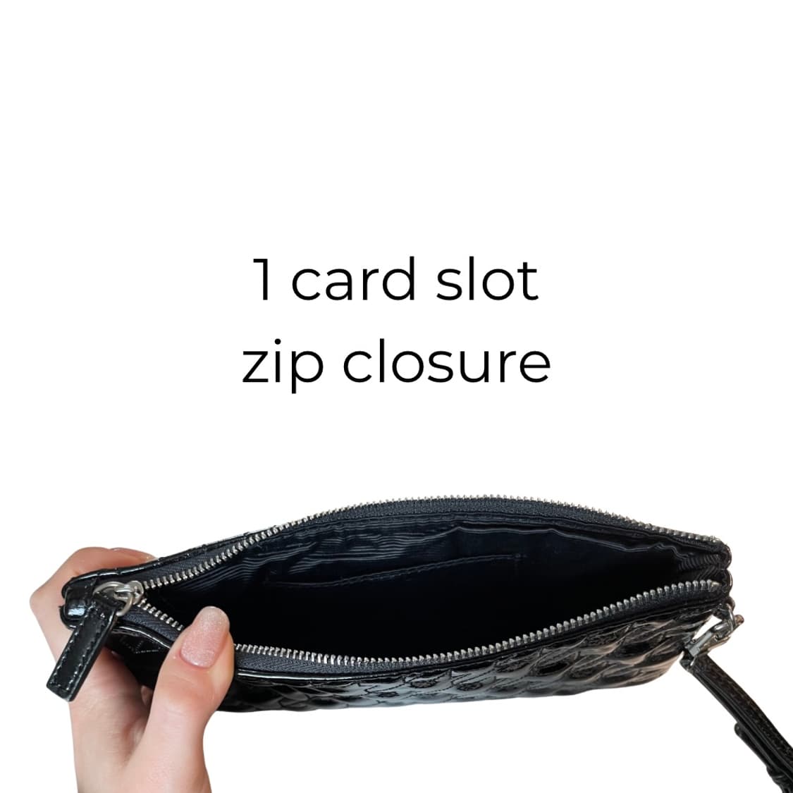 JAEGER 🇬🇧 Black Patent Mini Clutch 상품이미지4