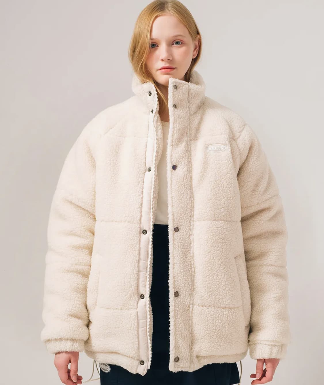 메인부스 플리스 푸퍼 자켓 라이트 베이지 상품이미지3