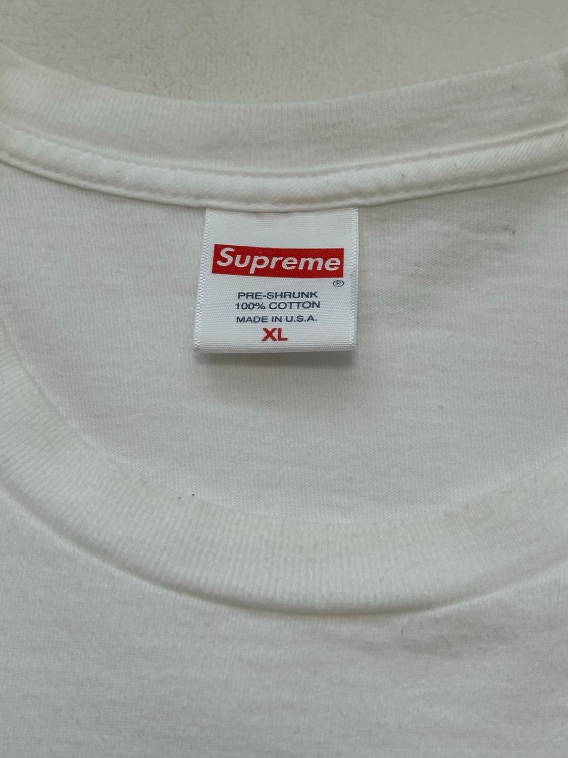 슈프림 슬랩 샷 티셔츠 화이트 - 22FW 상품이미지2