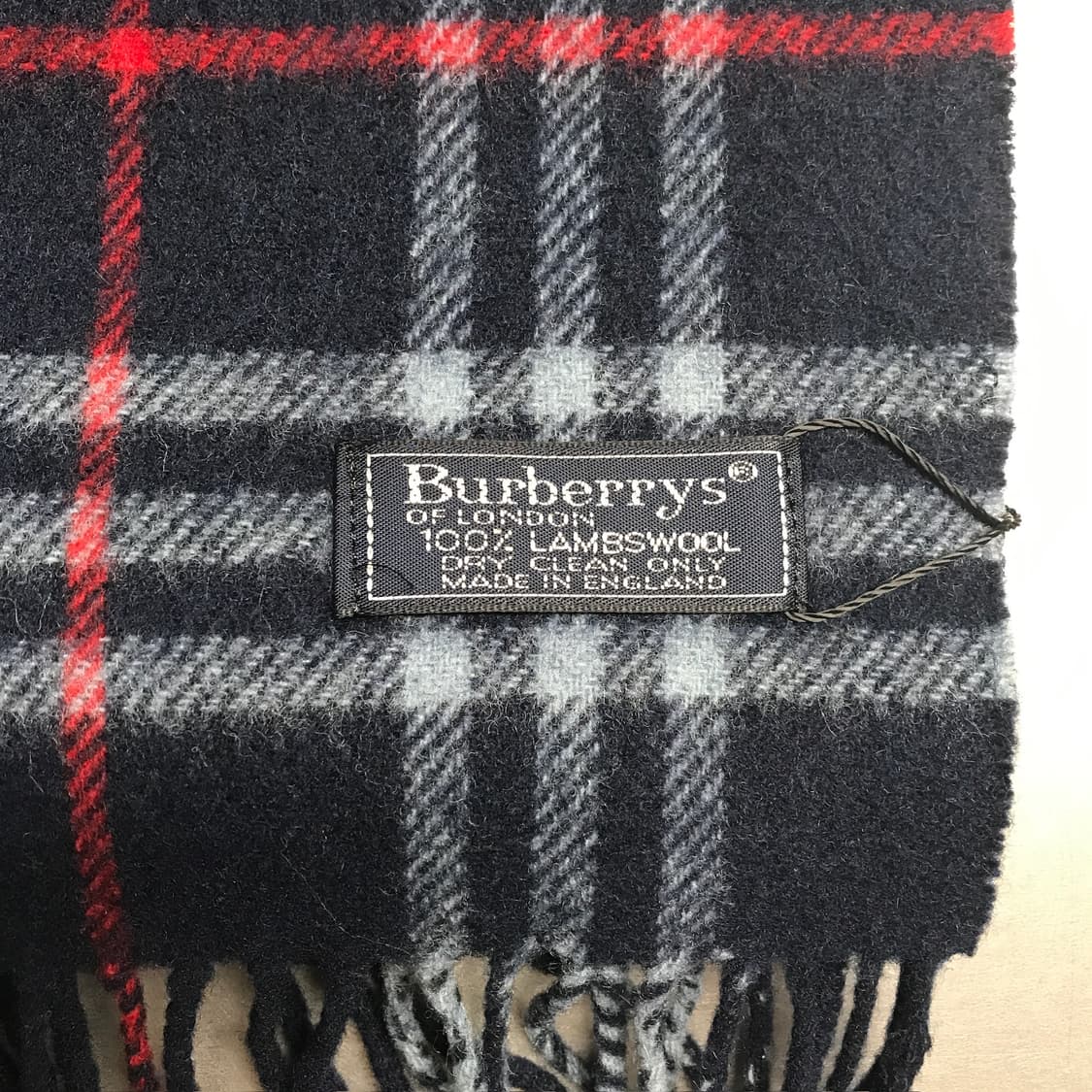 버버리 정품 램스울 머플러 네이비 상품이미지4