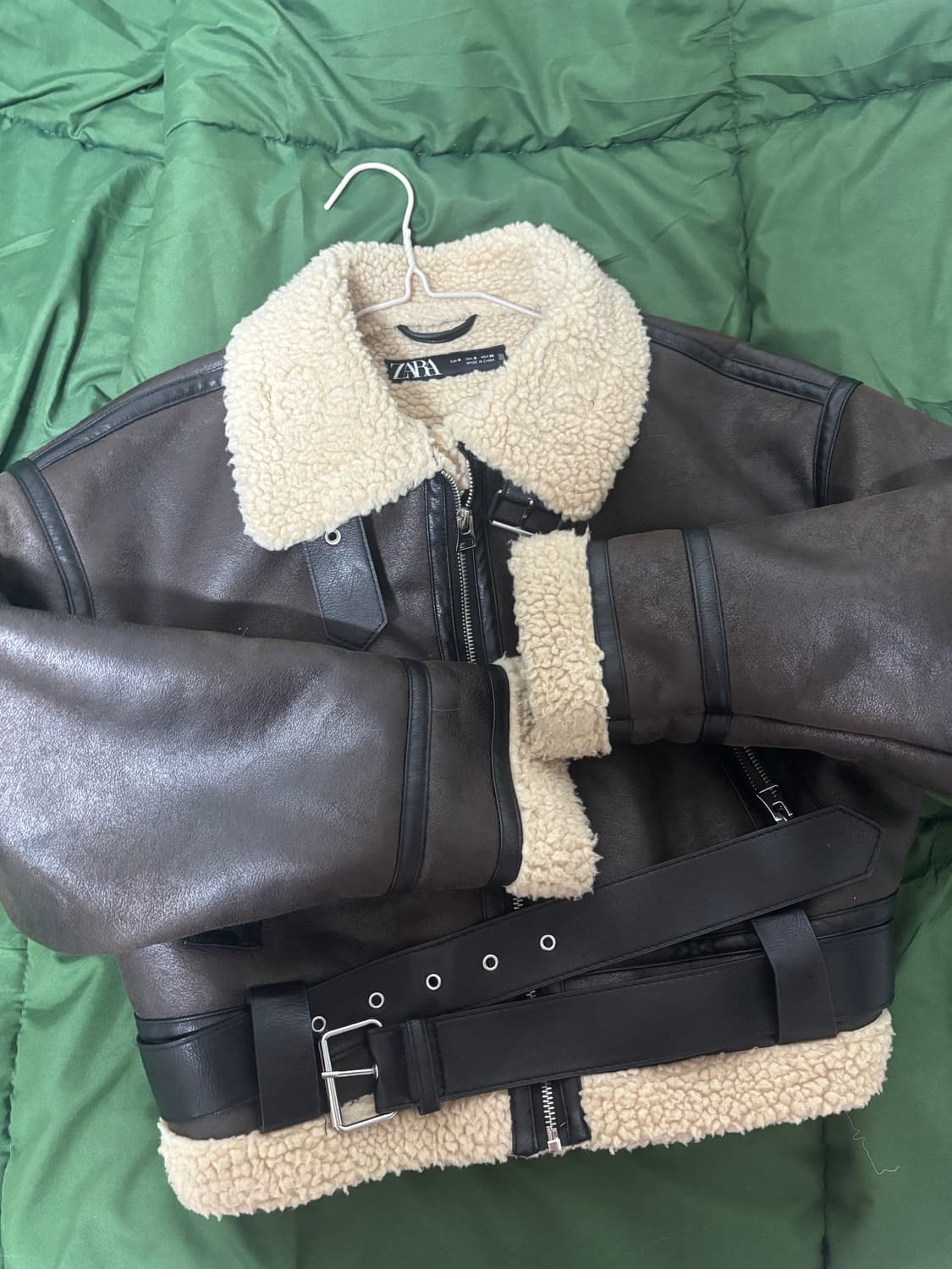 자라 더블 페이스드 크롭 점퍼 상품이미지2