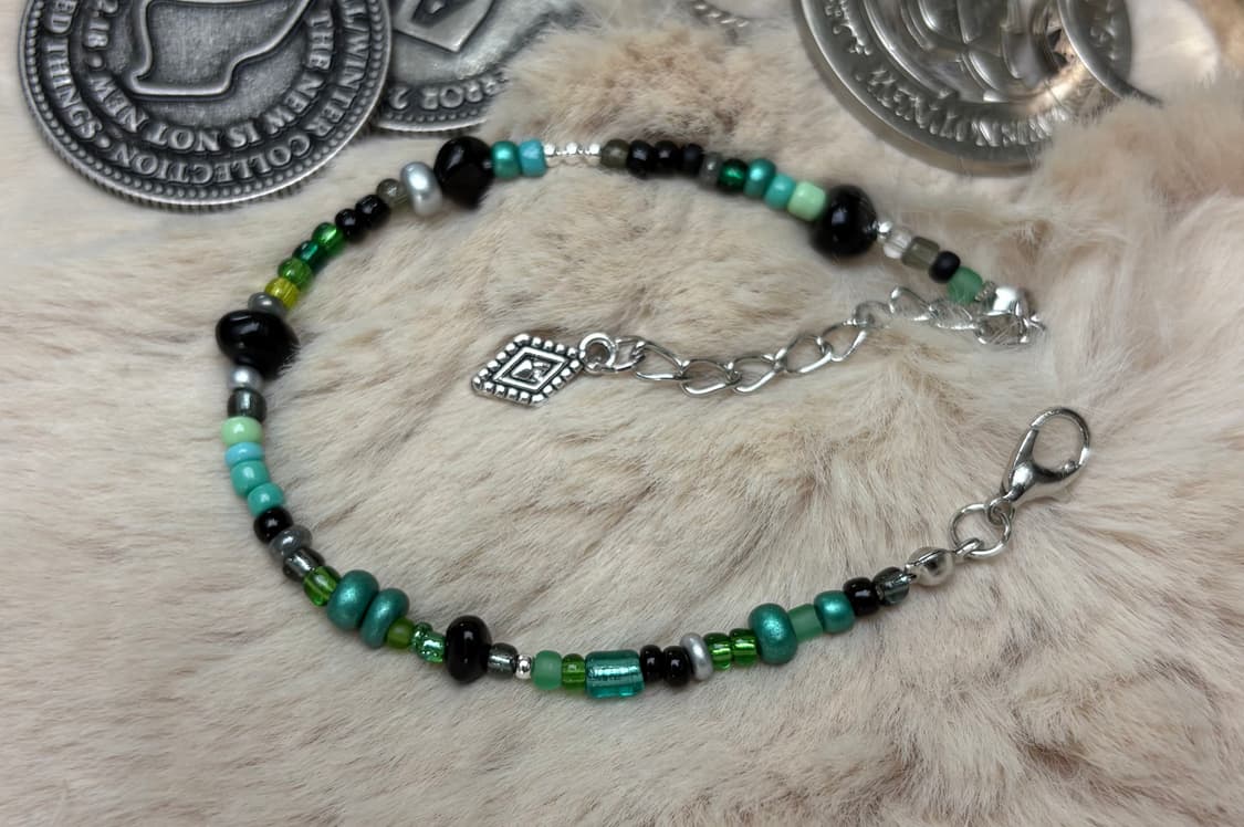 핸드메이드 비즈 팔찌 Mint Choco 032 상품이미지5