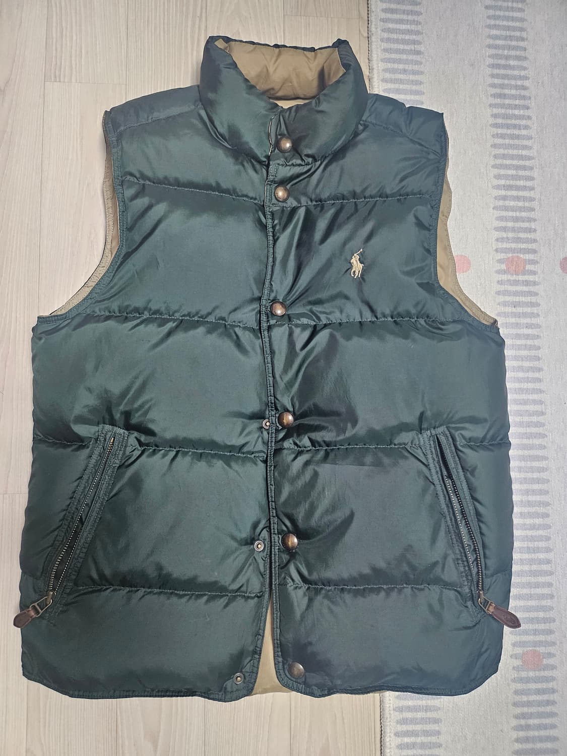 폴로 랄프로렌 리버시블 다운패딩 조끼S 상품이미지1