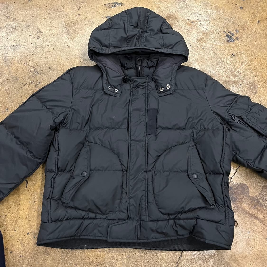 [정품/XL] 폴로 랄프로렌 블랙 후드 패딩 점퍼 b17 상품이미지3