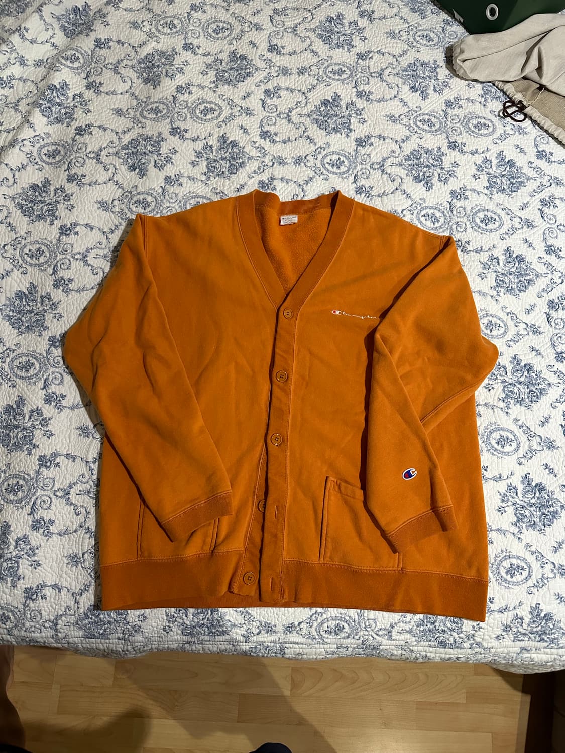 챔피언 오렌지 가디건 xl 상품이미지1