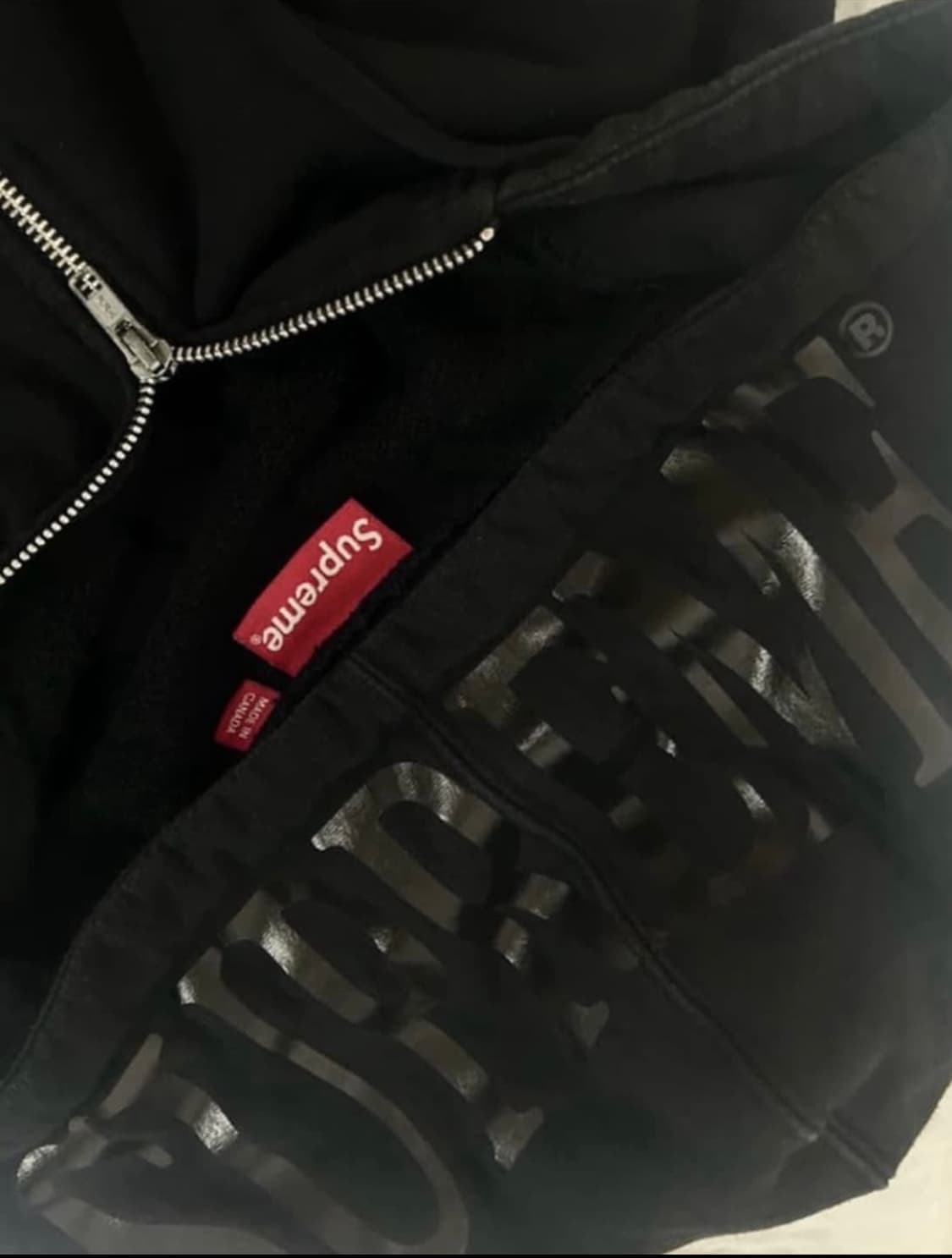 슈프림 호일로고 후드집업 상품이미지2