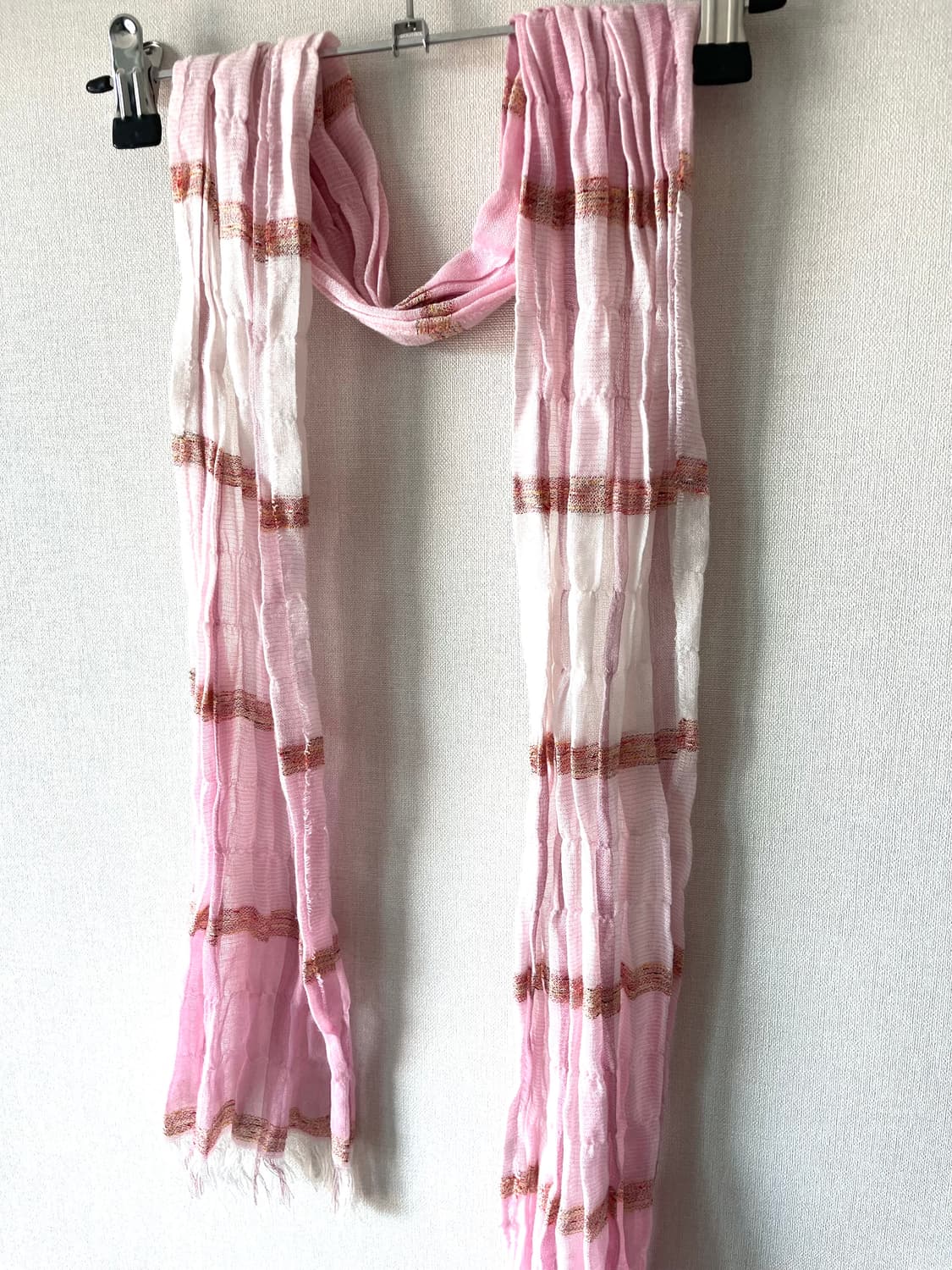 피조물빈티지 핑크 그라데이션 스카프 상품이미지2