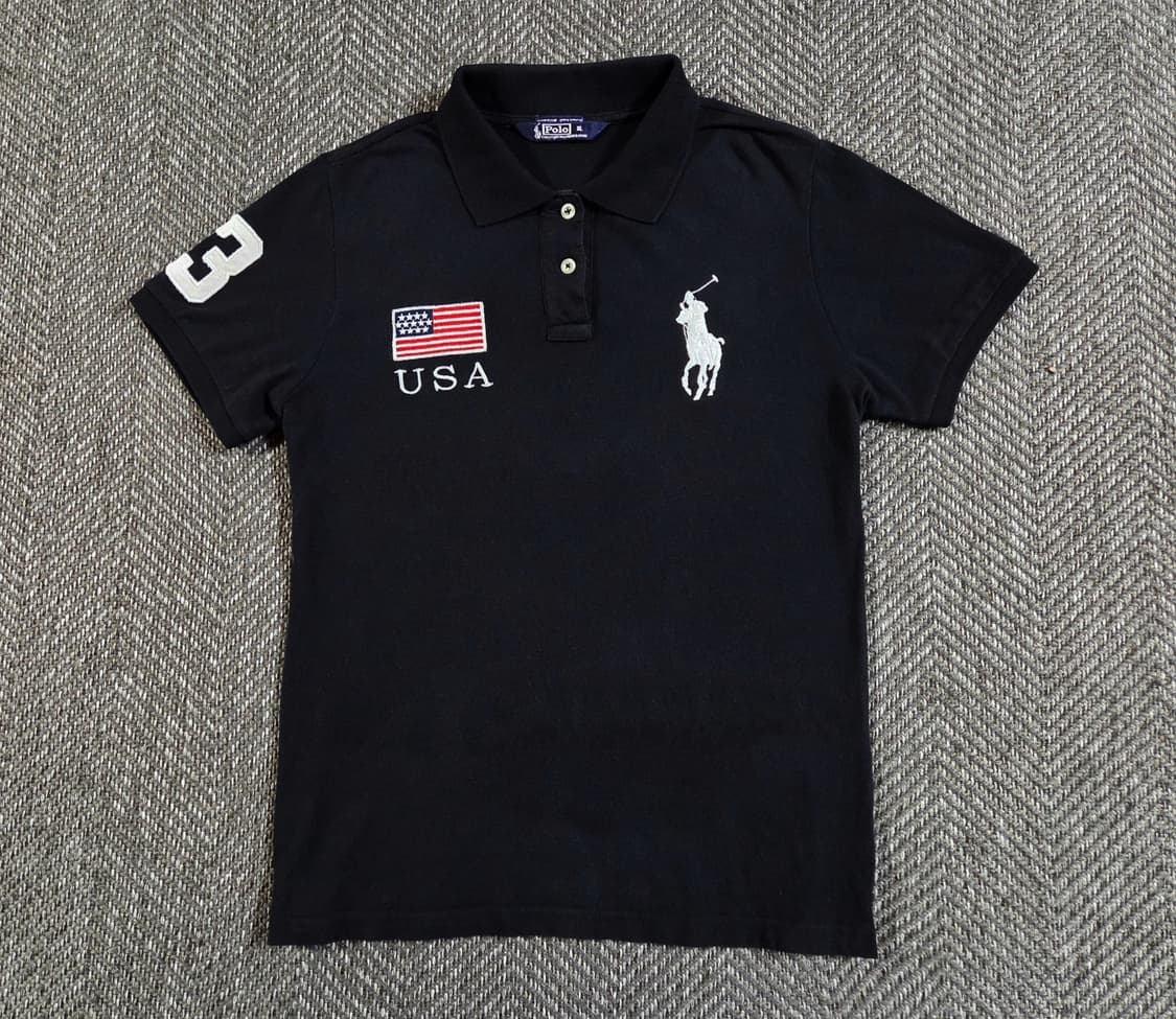 폴로 랄프로렌 치프키프 USA 성조기 빅포니 카라 반팔티 상품이미지1