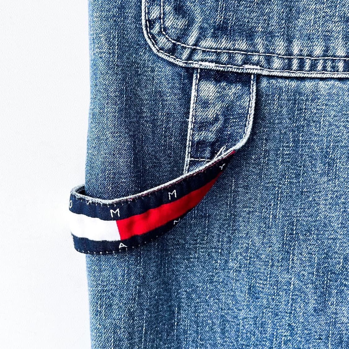 타미 힐피거 플래그와펜 올드스쿨 데님 카펜터 하프팬츠 상품이미지8