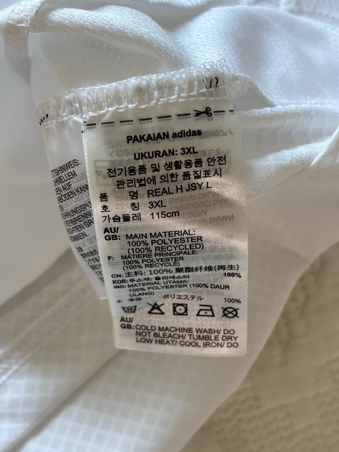 (3XL) 아디다스 24-25 레알마드리드 홈 긴팔 유니폼 상품이미지4