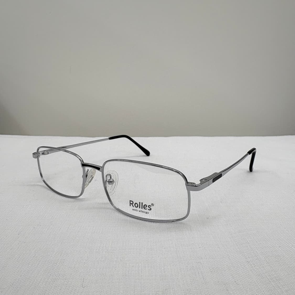 ROLLES 실버 스퀘어 메탈 빈티지 안경 상품이미지1