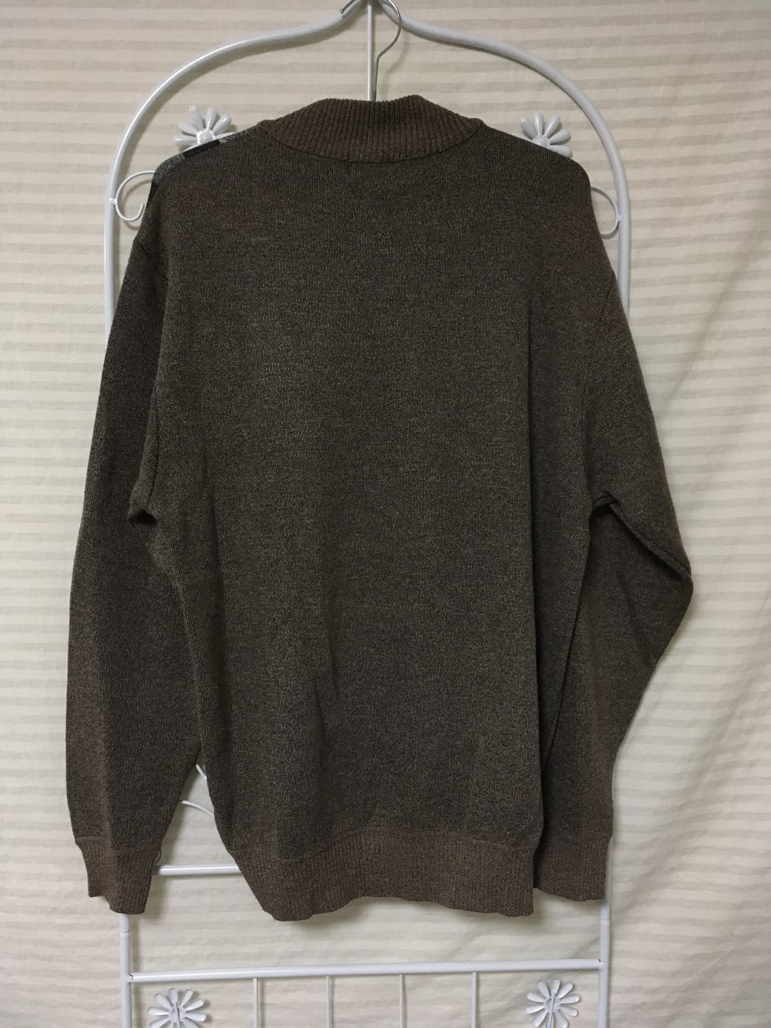 빈티지 브라운 아가일 니트 집업 y2k 스트릿 갸루 펑키 일본빈티지640 상품이미지2