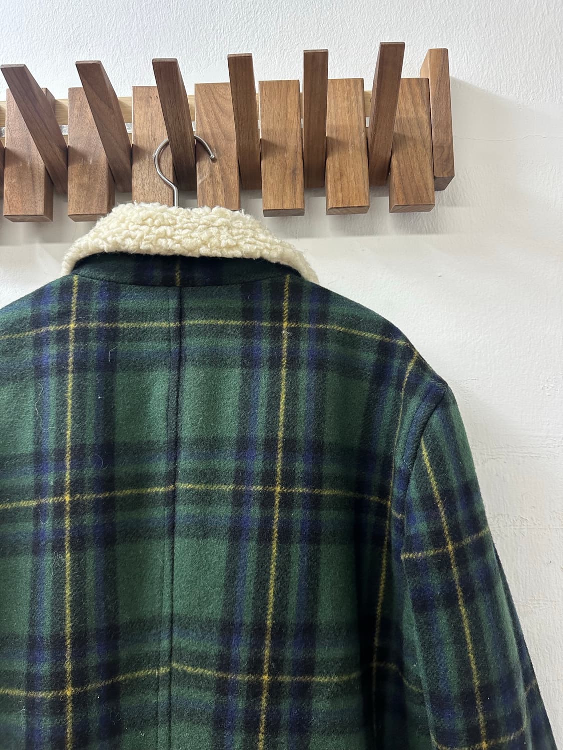 빈티지 Catalina Martin 쉐르파 타탄 체크 코트 자켓 상품이미지6
