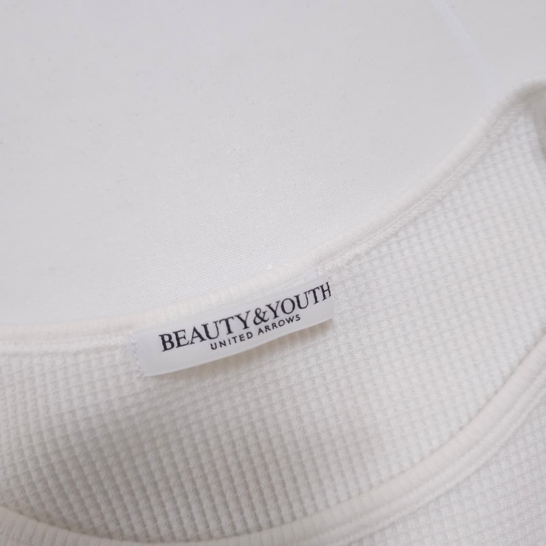 유나이티드애로우즈 오프 숄더 와플 니트 상품이미지3